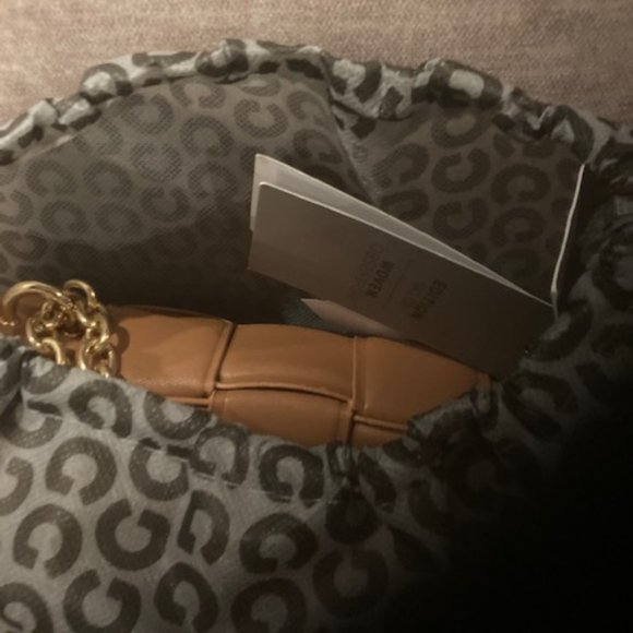 Grey Label Tan Vegan Leather Chain Bag - Picture 8 of 9